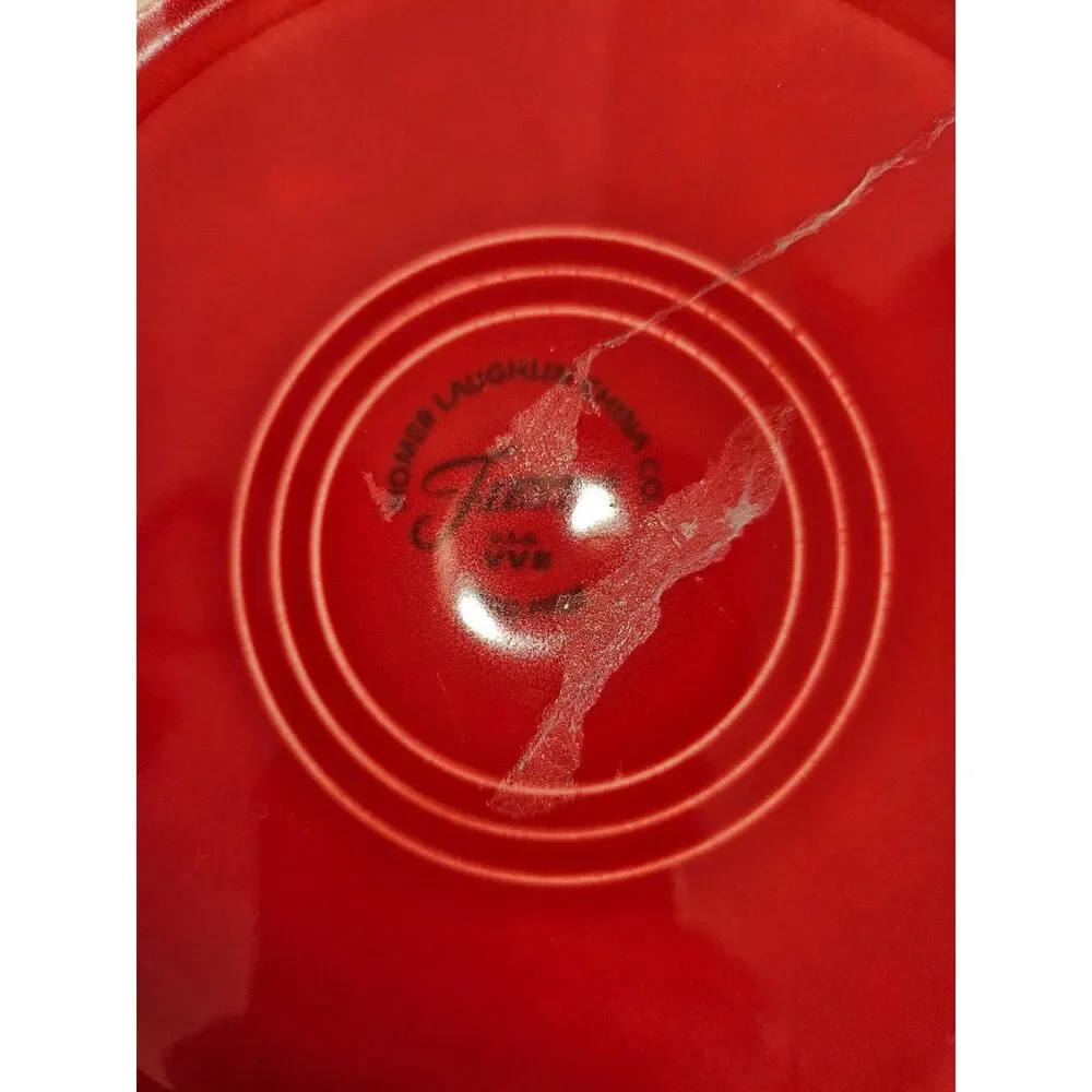 Fiesta Scarlett Red Shallow Rimmed Lead-Free Ceramic Pasta Bowl